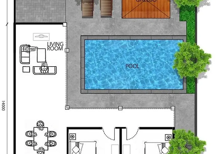 A B C 8br Private Pool And Kitchen Legian * Seminyak (Bali)
