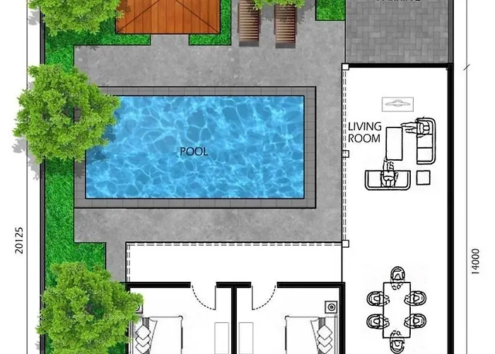 A B C 8br Private Pool And Kitchen Legian Seminyak (Bali)